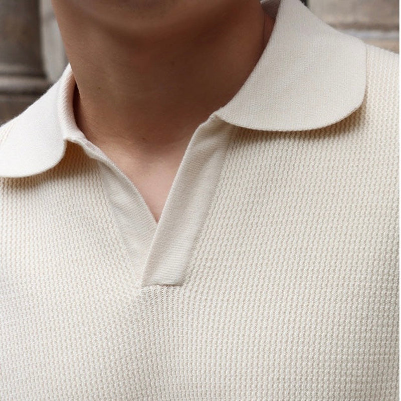 BUSAN Old Money V-Neck Polo