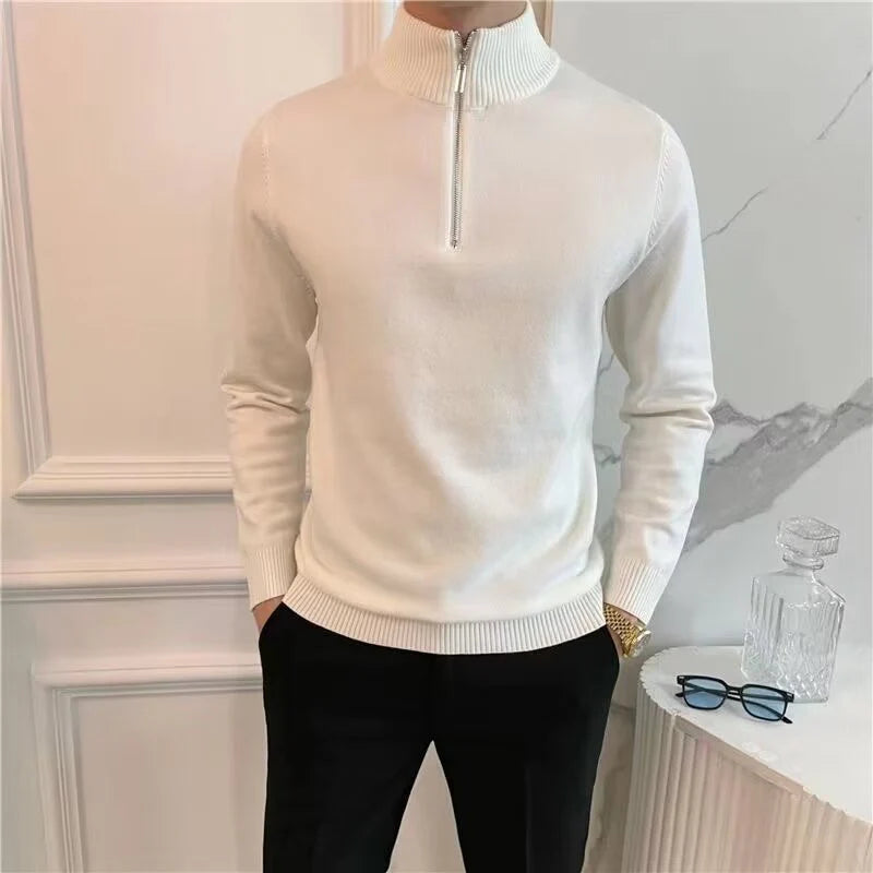 Fine Quarter Zip Sweater