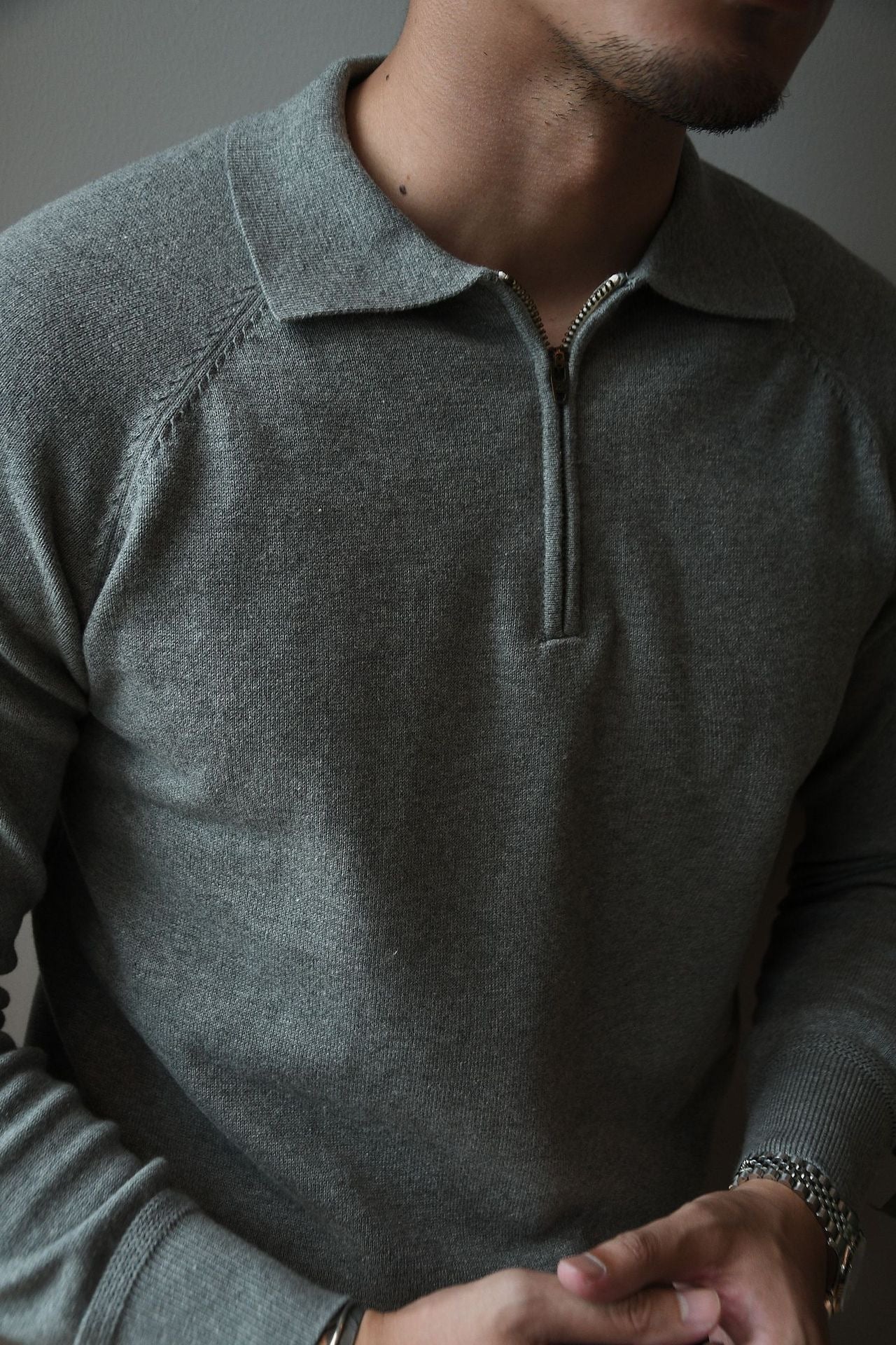 Quarter Zip with Raglan Sleeves