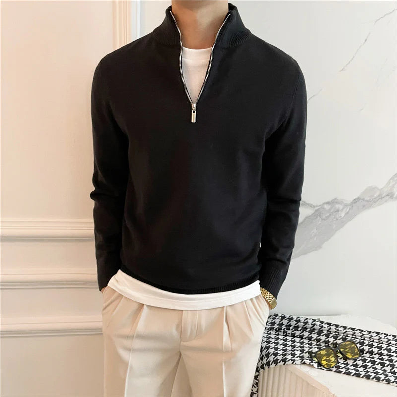 Fine Quarter Zip Sweater