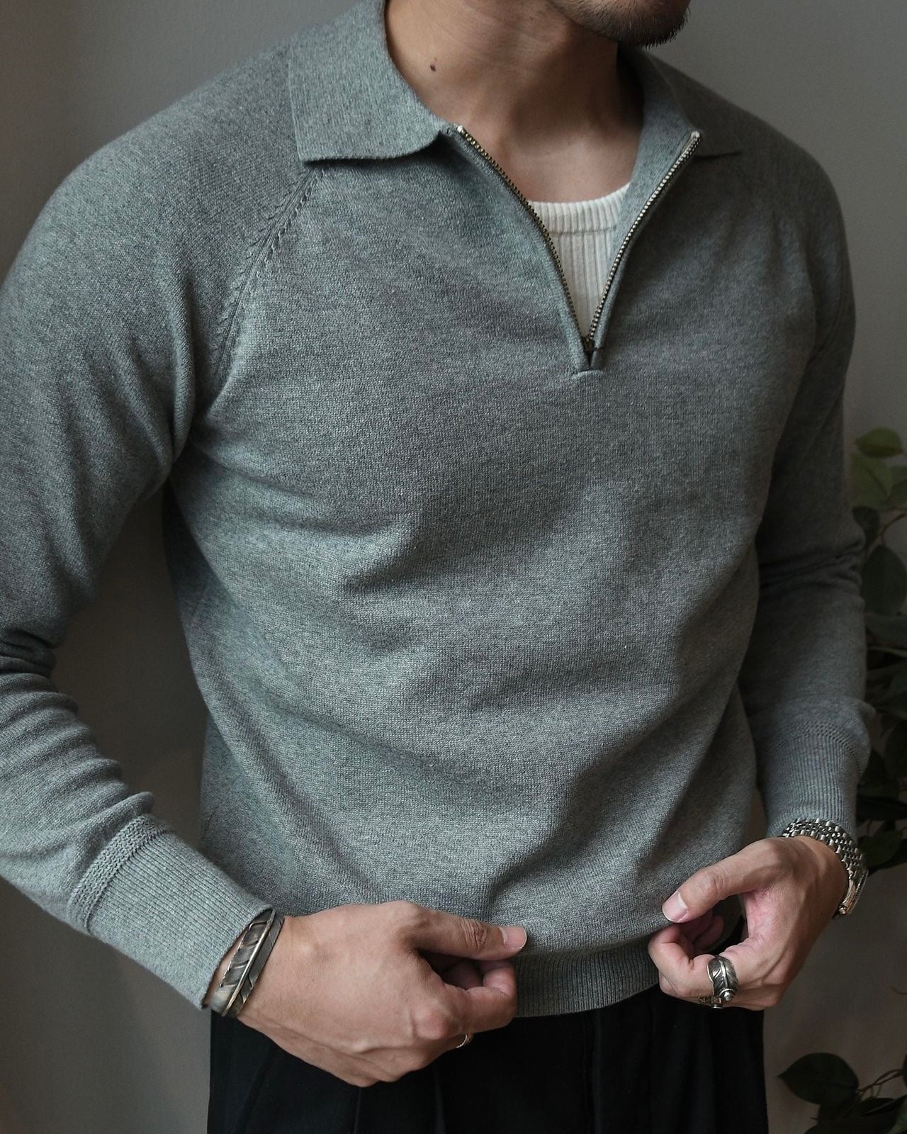 Quarter Zip with Raglan Sleeves