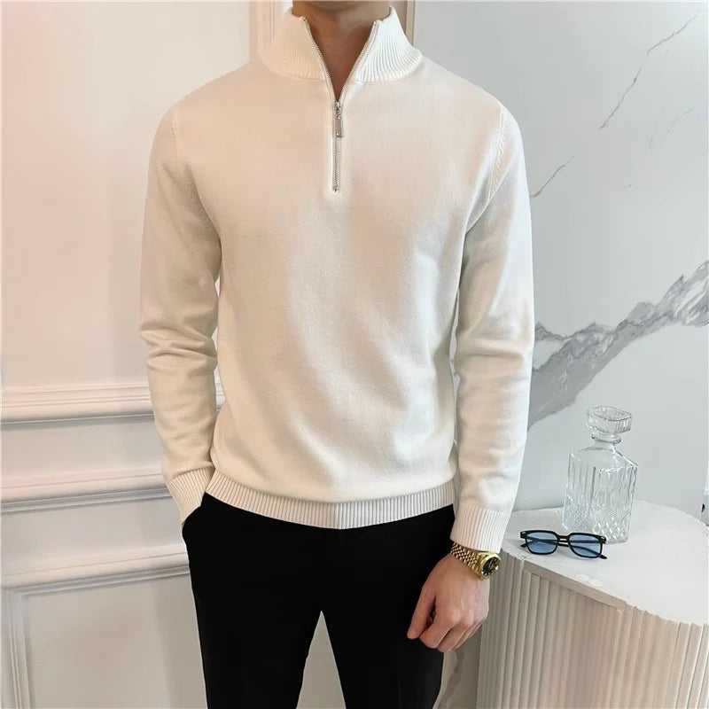 Fine Quarter Zip Sweater