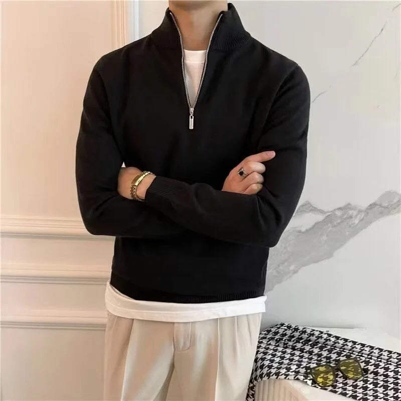 Fine Quarter Zip Sweater